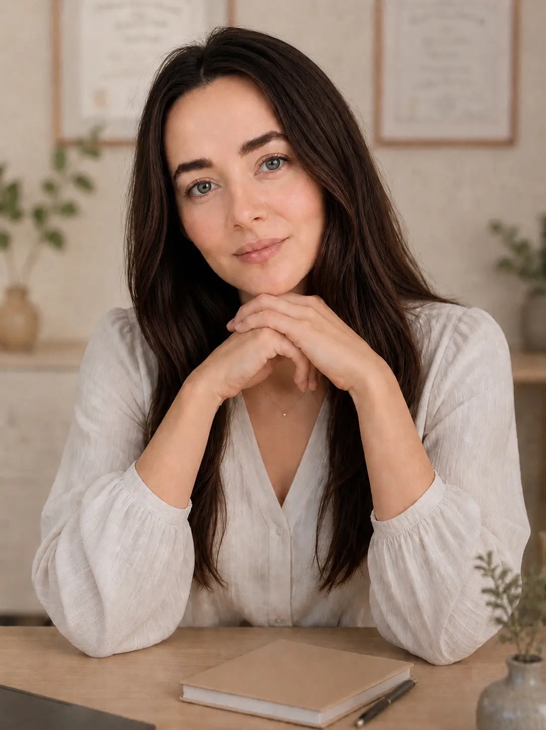Serena Vitale, psicologa e psicosessuologa, nel suo spazio di lavoro